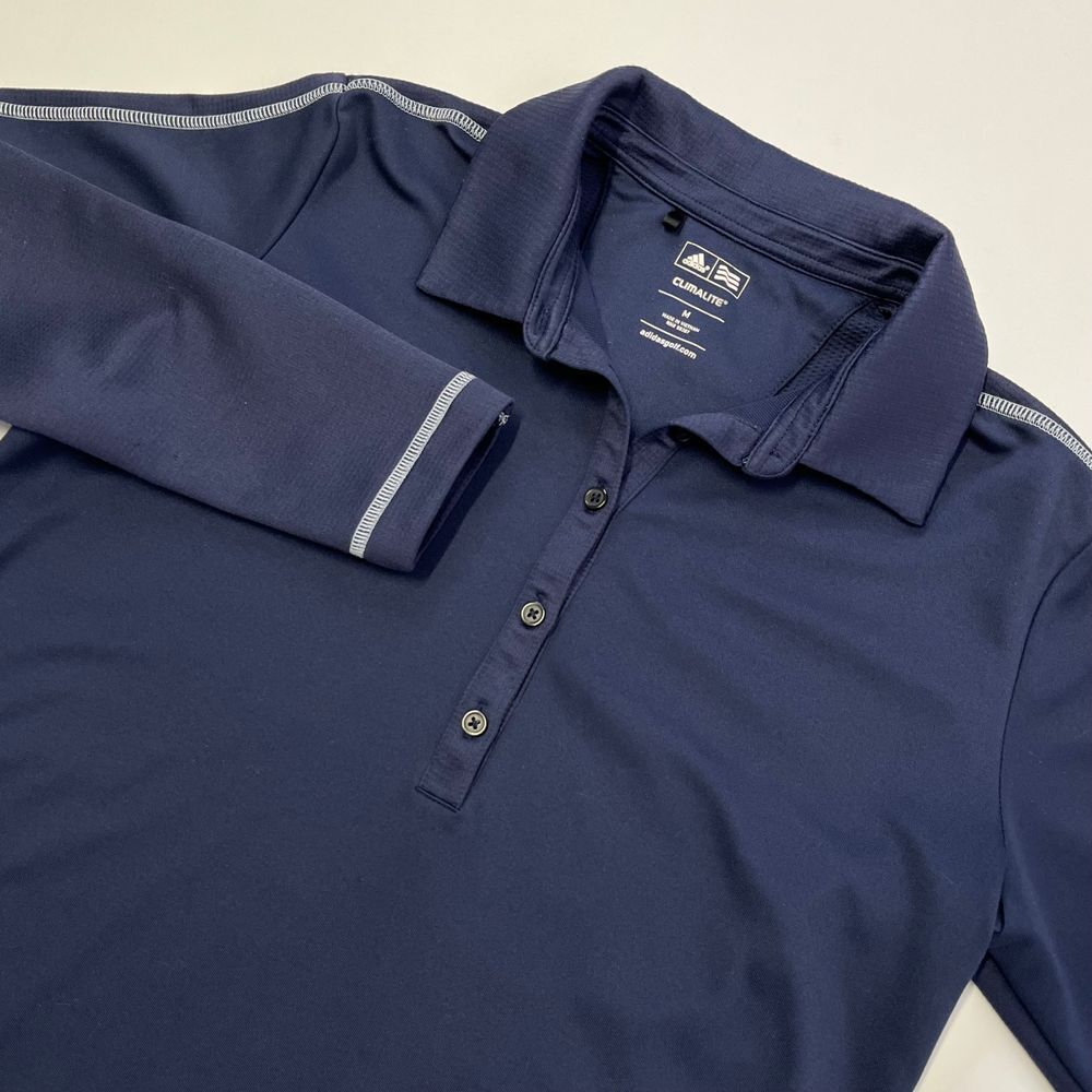 Adidas Climalite Dark Blue Womens Golf Long Sleeve Shirt, Adidas Womens Golf 490